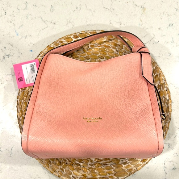 Kate Spade Coral Gable Pebbled Texture Knot Purse with Matching Wallet - Picture 2 of 4